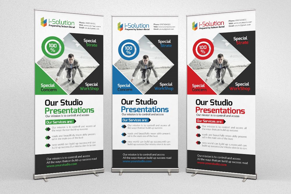 Business Motivation Roll Up Banners example image 1