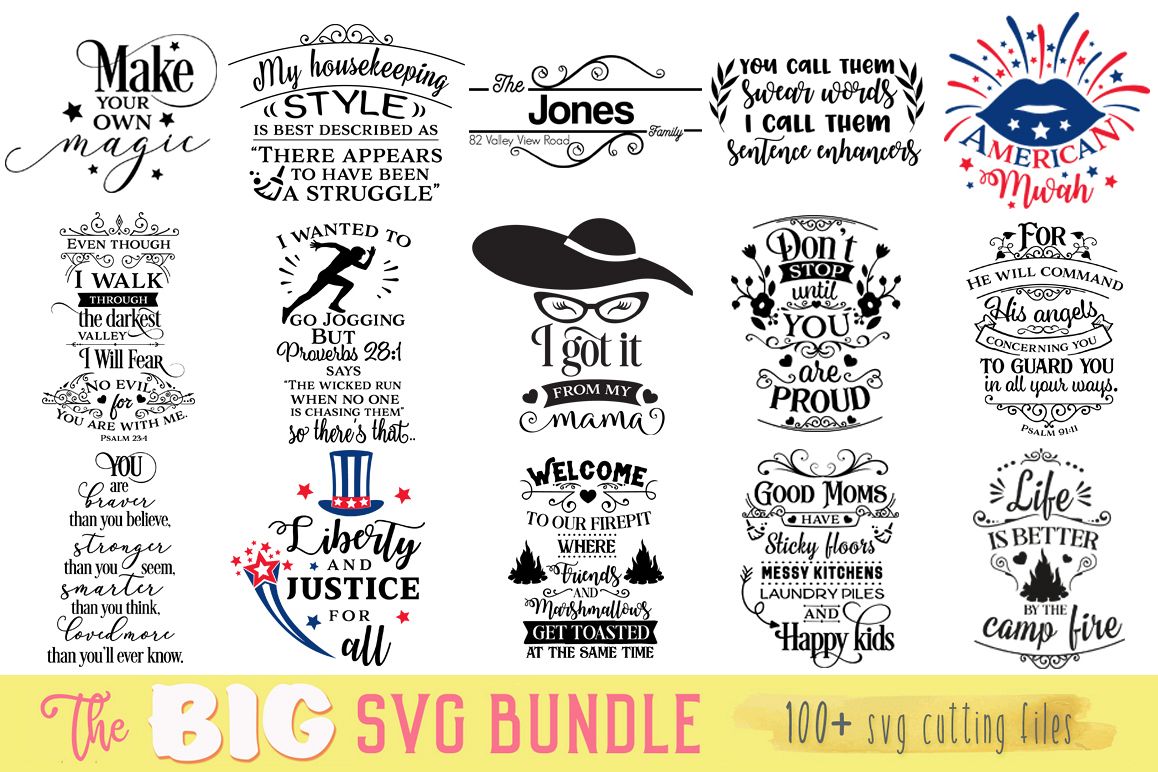 The Big SVG Cut Files Bundle - Limited Promotion! example image