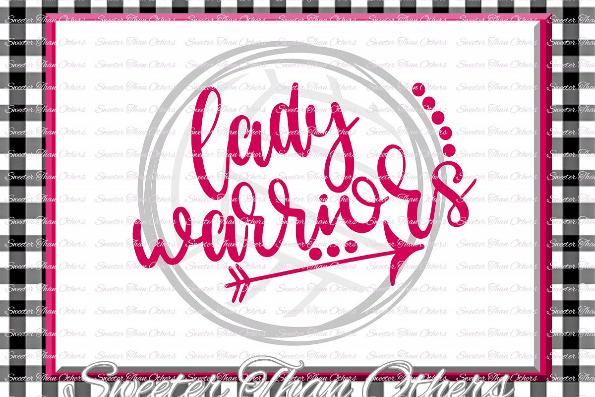 Volleyball svg, Lady Warriors svg, Warriors Volleyball svg example image 1