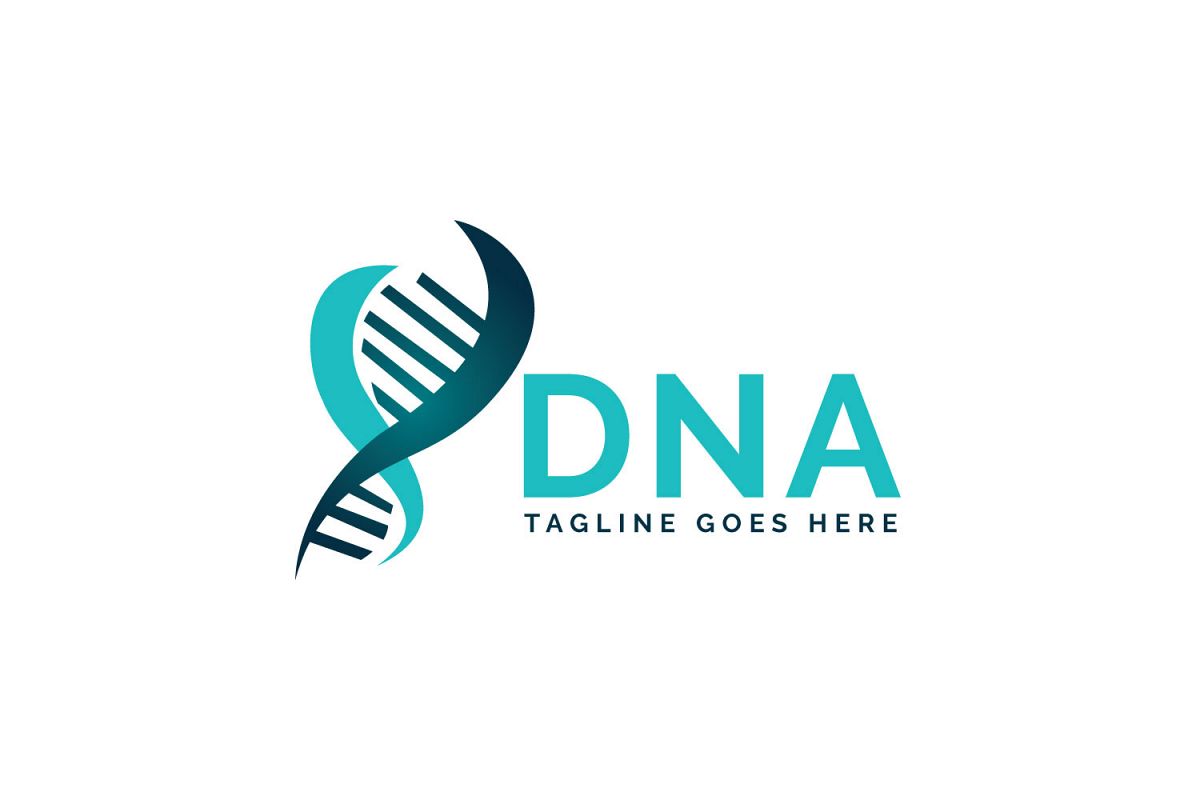 Human DNA and genetic logo design. example image 1