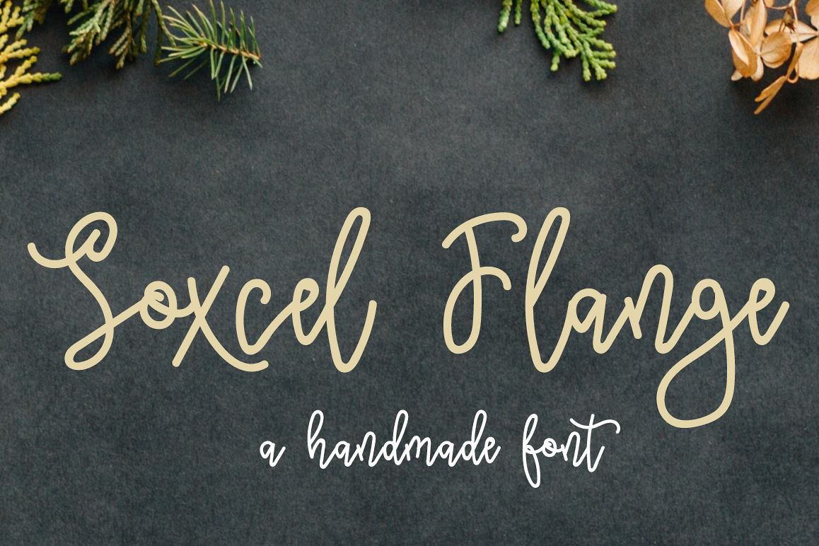 Soxcel Flange Script Font example image 1