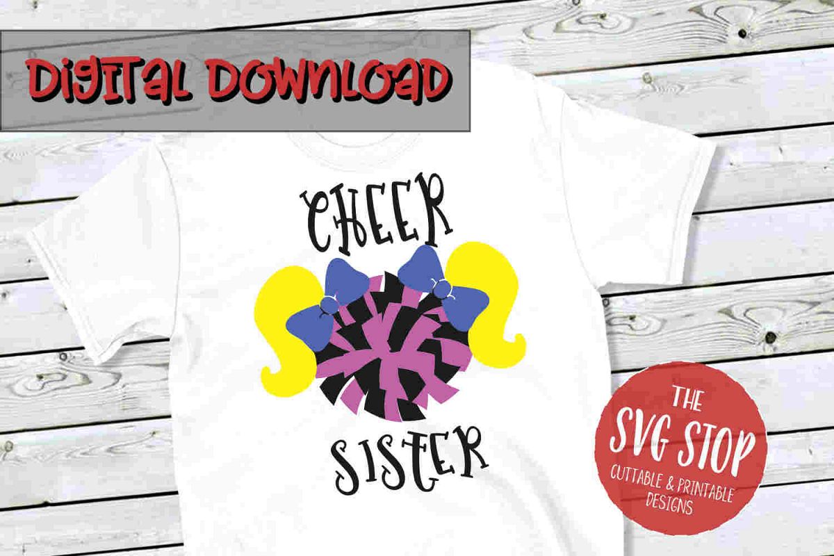 Cheer Sister 3 -SVG, PNG, DXF example image 1