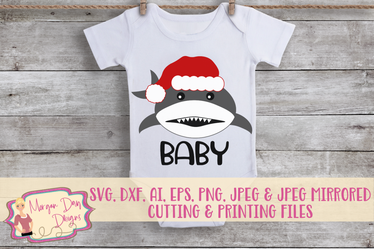 Christmas Baby Shark Svg Dxf Ai Eps Png Jpeg 160678 Svgs