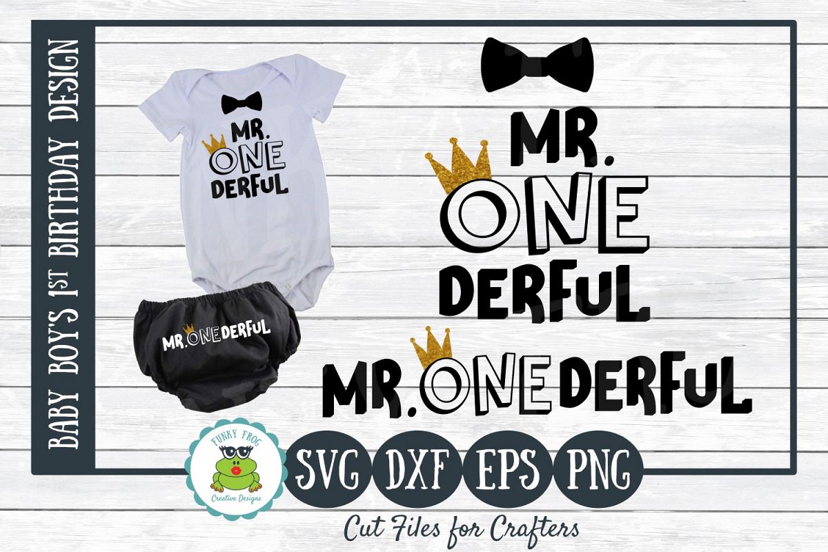 Download Mr. One Derful - First Birthday SVG Cut File