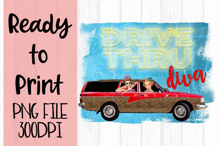 Drive Thru Diva Ready to Print example image 1