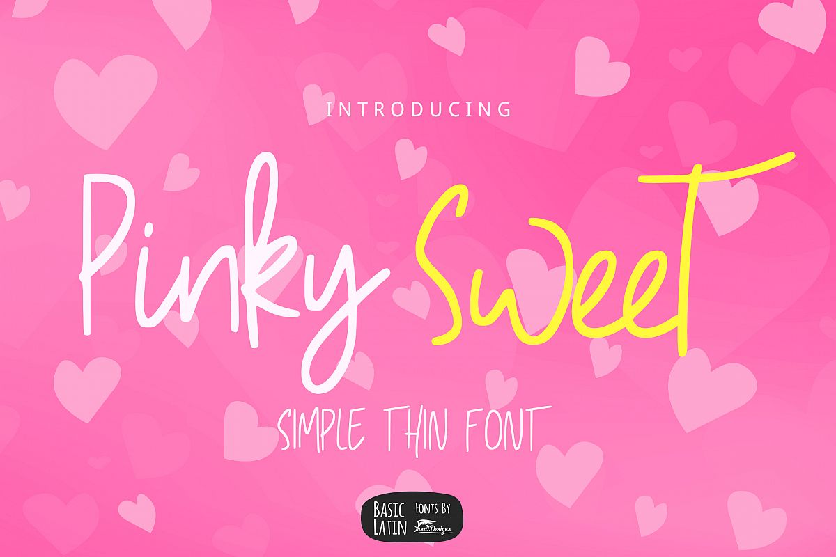 Pinky Sweet Cute Font example image 1