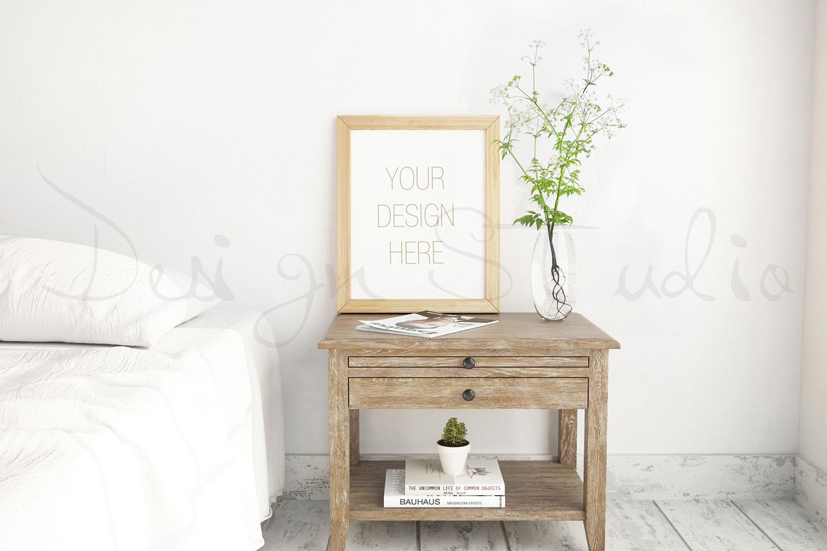 Styled Stock Photography, Frame Mockup, Bedroom interior photo , Styled Photography , stock photo , background image example image 1