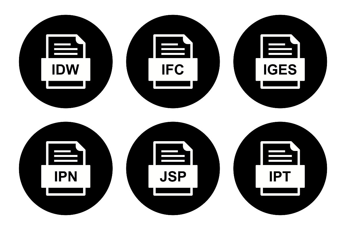 Set Of File Formats Icons example image 1