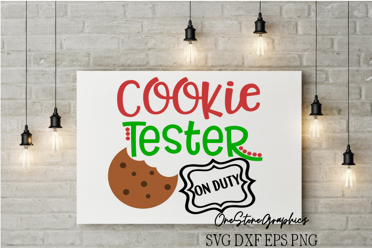 Christmas svg,cookie tester svg,cookie tester on duty svg example image 1