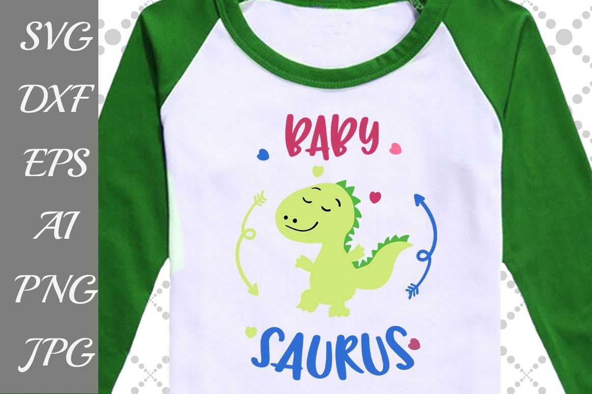Baby Saurus Svg: "BABY SHOWER SVG" example image 1
