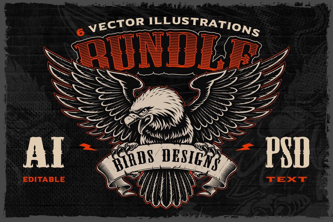 Birds Vectors Bundle example image 1