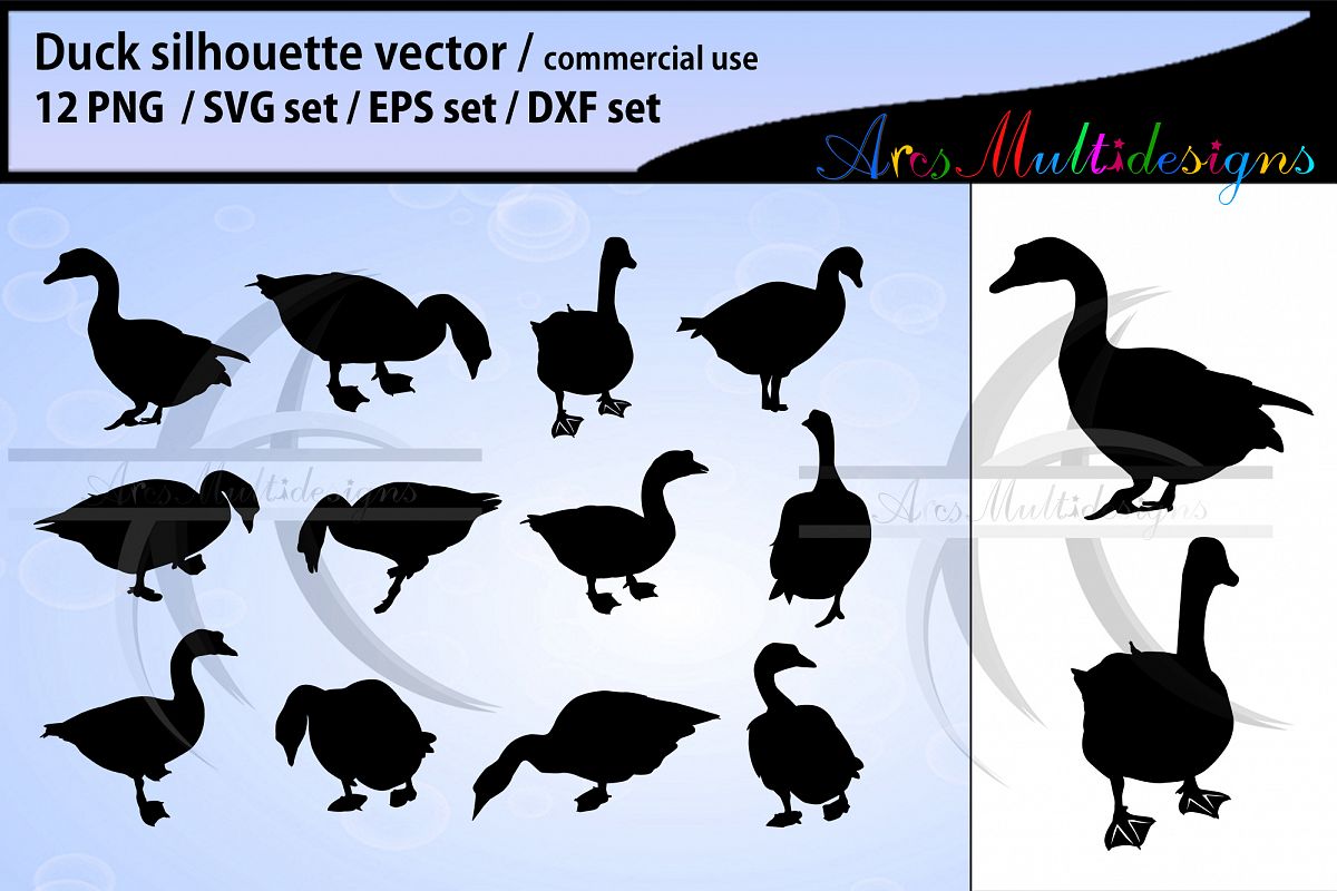 Download Duck silhouette svg / duck clipart / duck vector (389862 ...