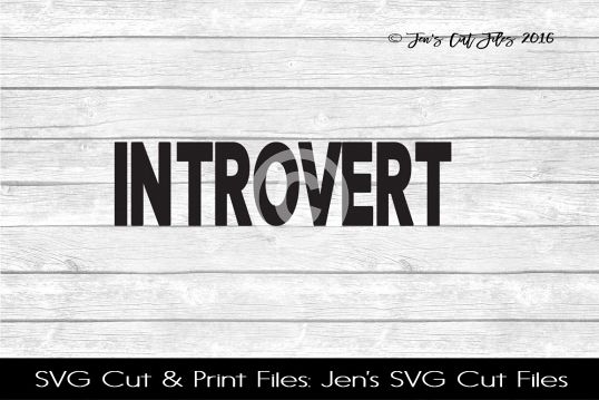 Introvert SVG Cut File example image 1