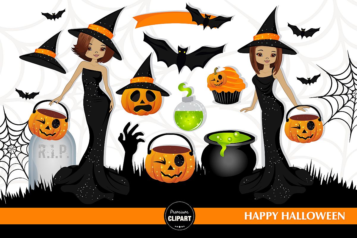 Halloween witch, Halloween illustrations, Halloween pumpkin example image 1