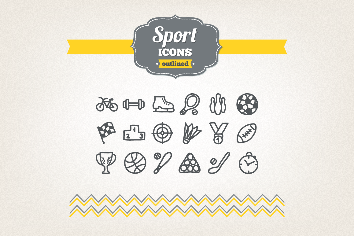Hand Drawn Sport Icons example image 1