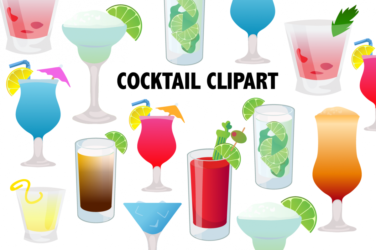 Cocktail Clipart example image 1