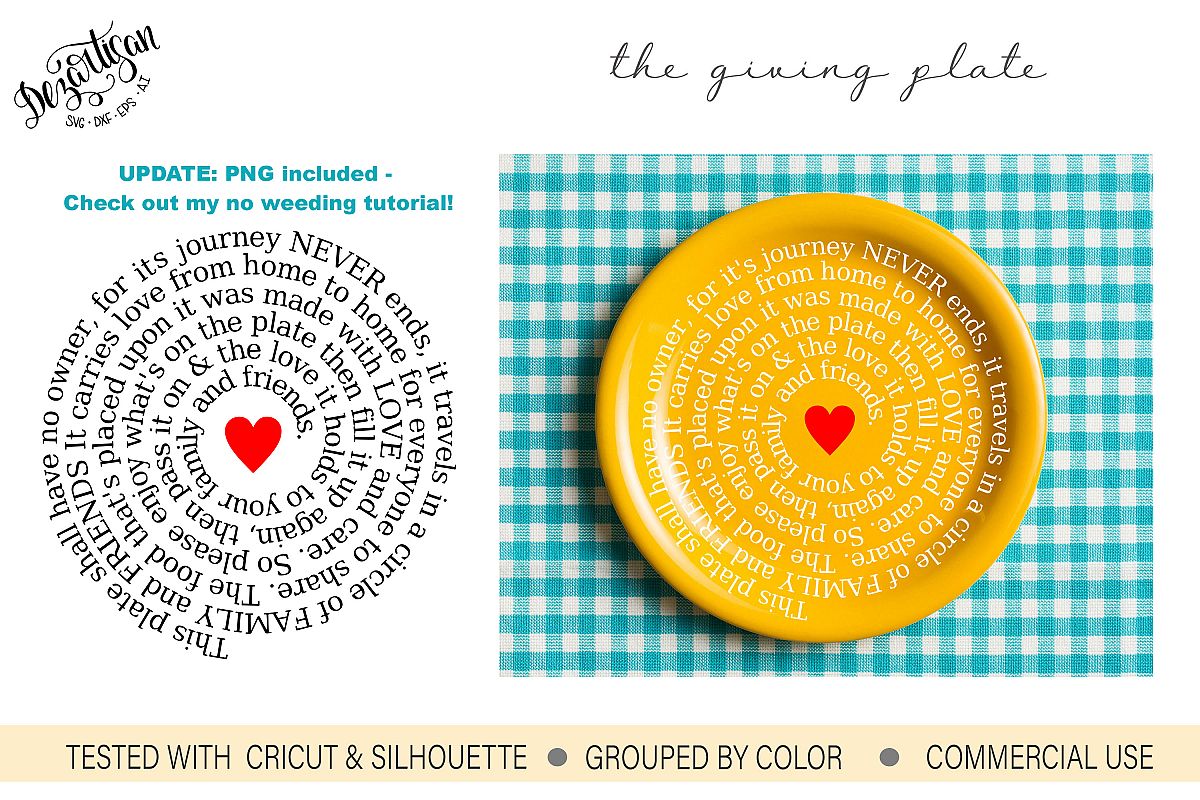 Download The Giving Plate SVG DXF Cut Ready Files (121177) | Cut ...