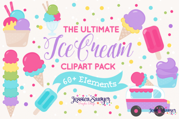 The Ultimate Ice Cream Clipart Pack example image 1