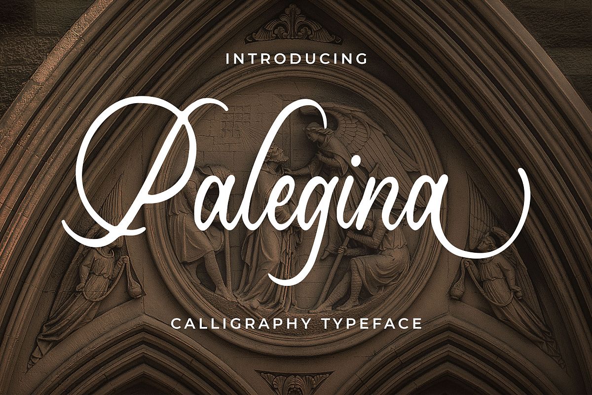 Palegina Calligraphy Typeface example image 1