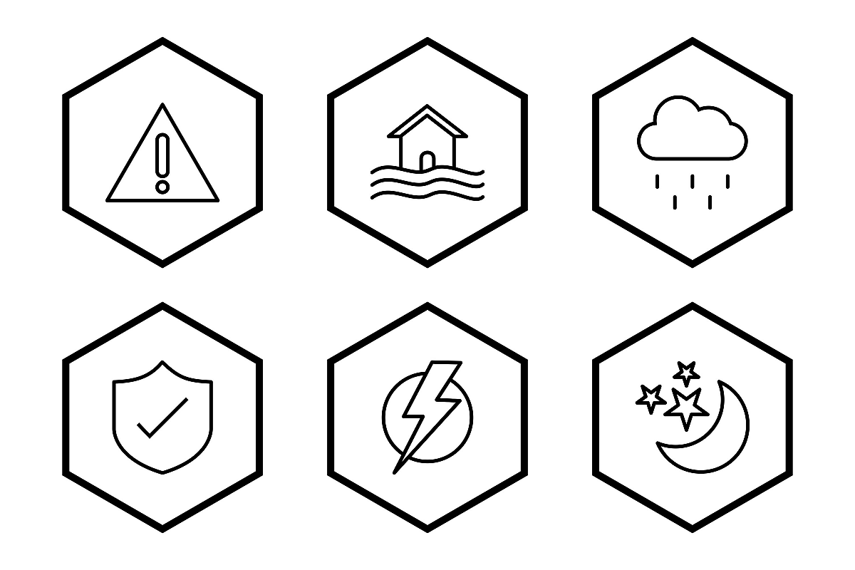 Set Of Weather And Season Icons example image 1