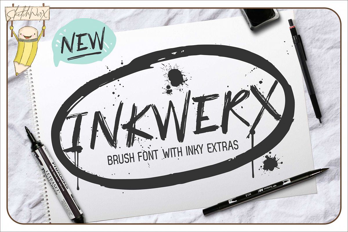 InkWerx Font & Extras example image 1