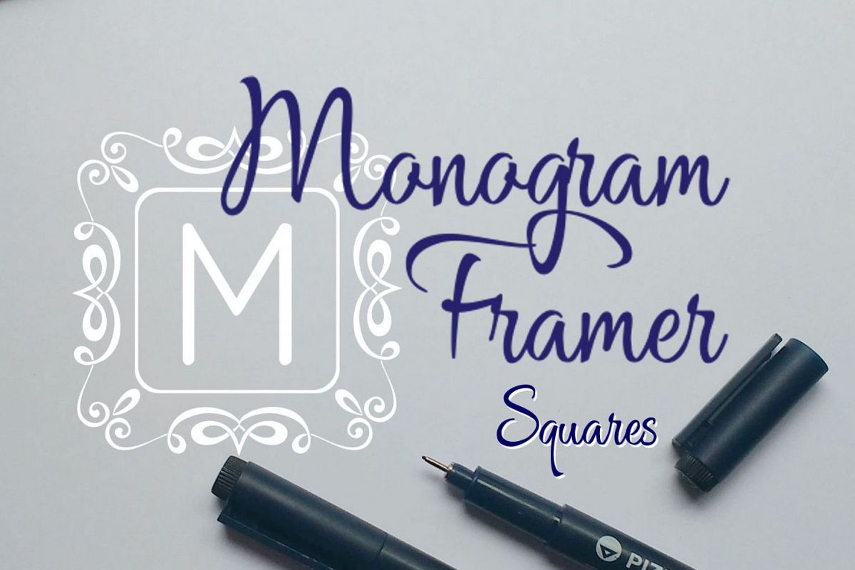 Square Monogram Framer example image 1