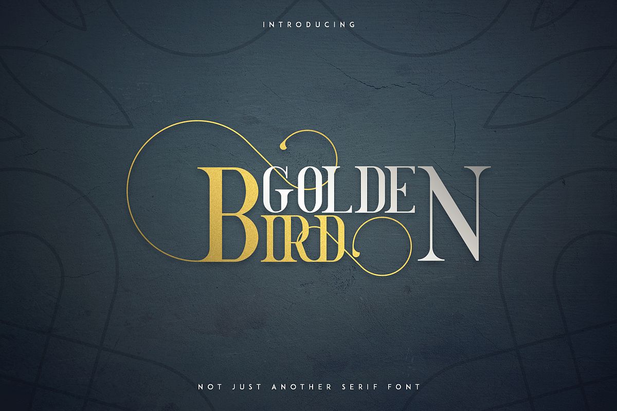 Golden Bird Serif font Cool Extras example image 1