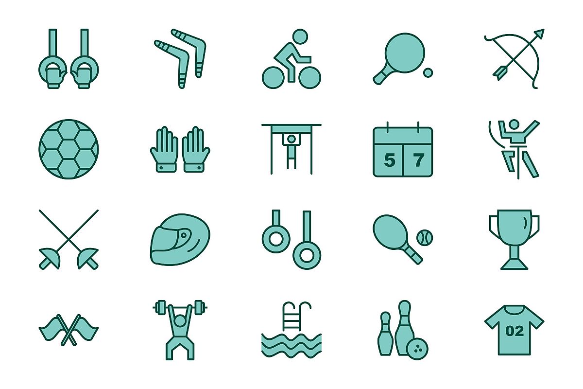 Set Of Sports And Game Icons example image 1