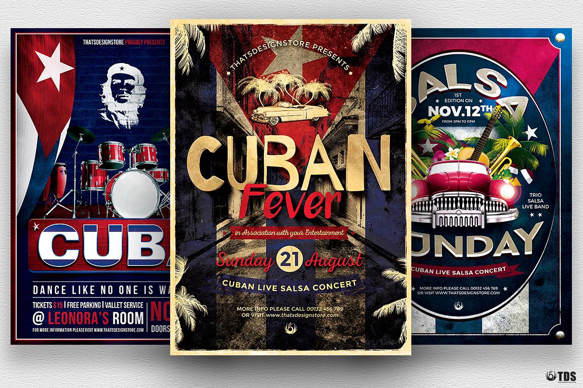 Cuban Flyer Bundle V2 example image 1