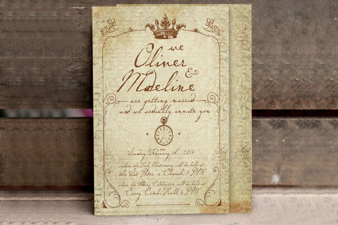 1900 Paris Wedding Invitation example image 1