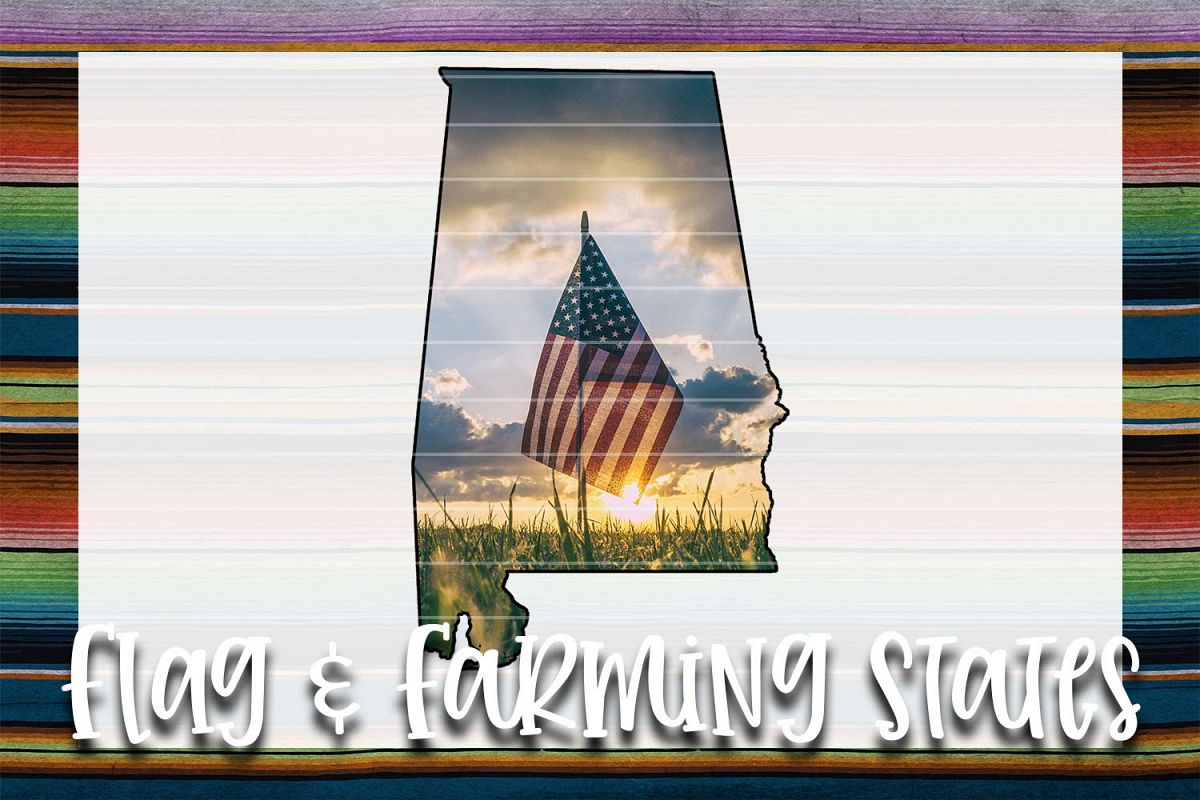 Flag & Farm AL Sublimation Digital Download example image 1