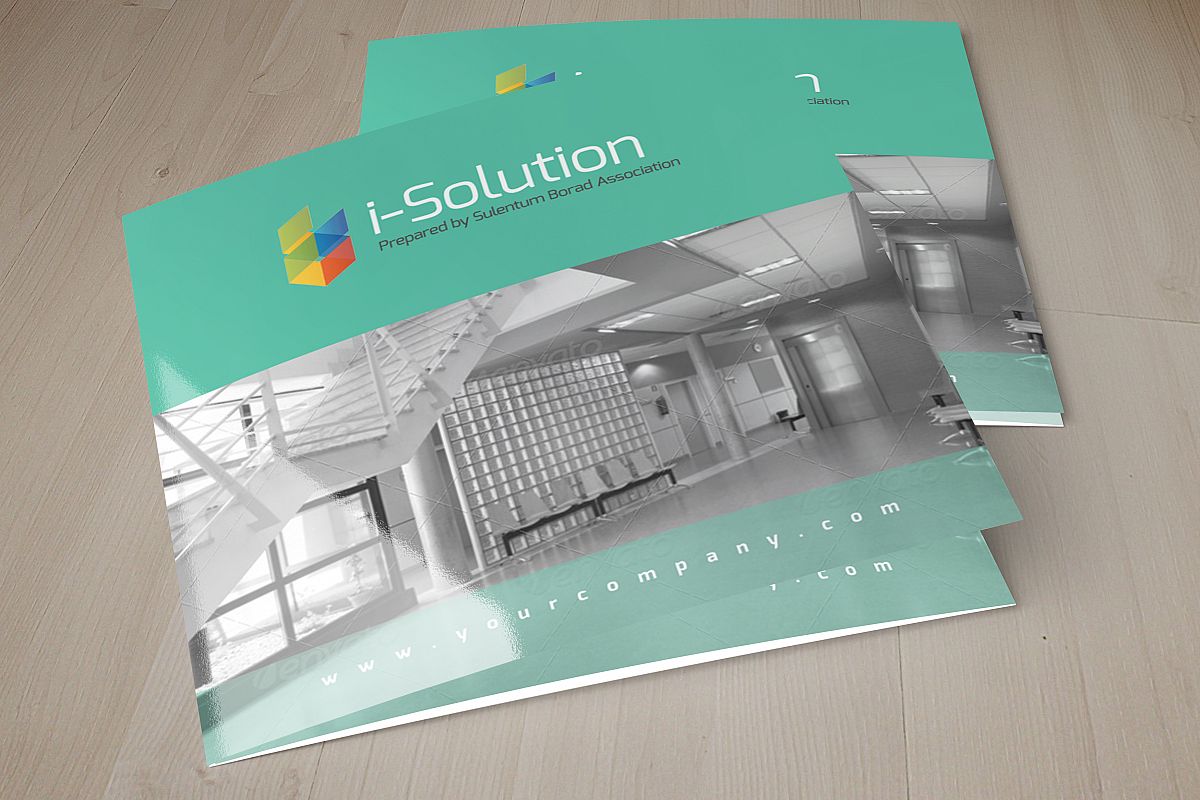 Business Solution Square Trifolde Brochure example image 1