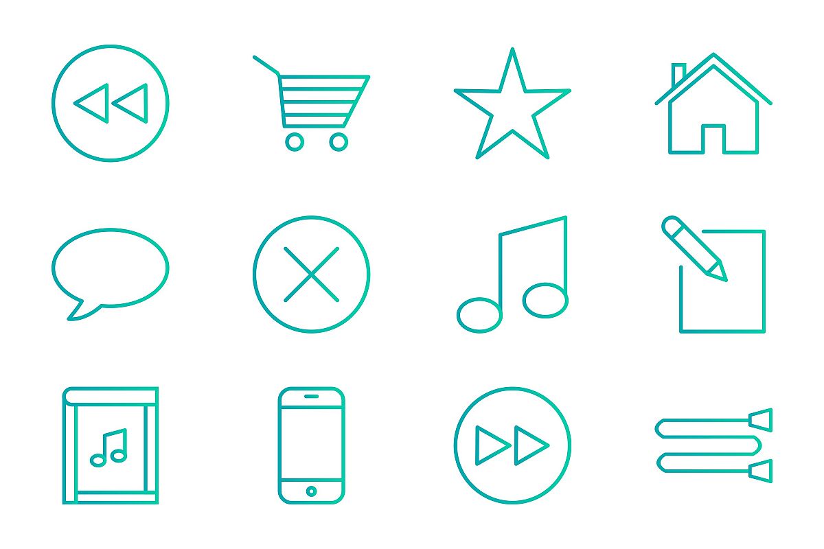 Set Of Multimedia Icons example image 1