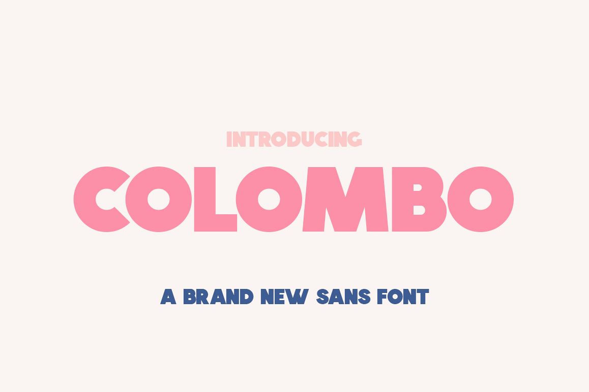 Colombo Sans Font example image 1