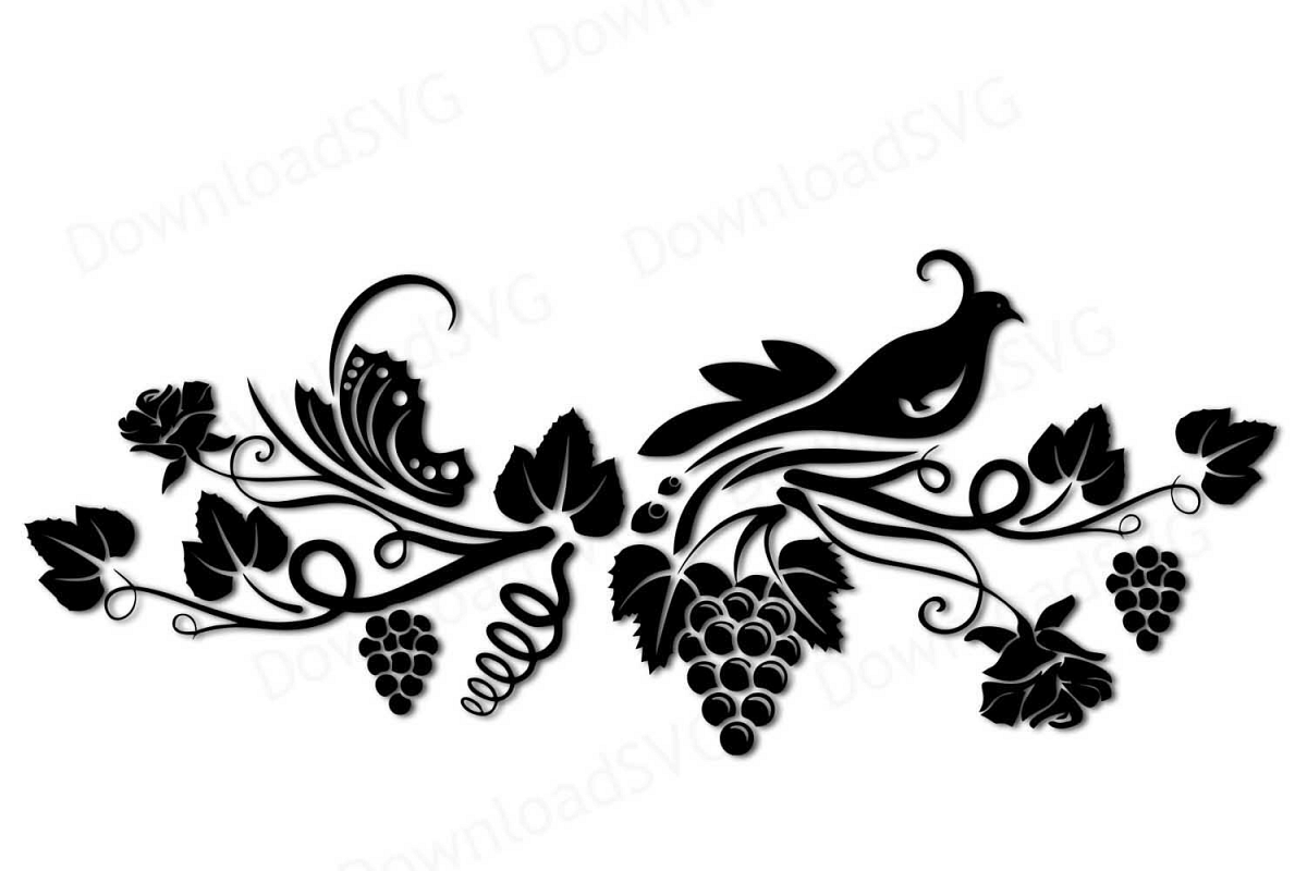 SVG and PNG cutting files, Fantasy Garden, Clipart, Vector example image 1