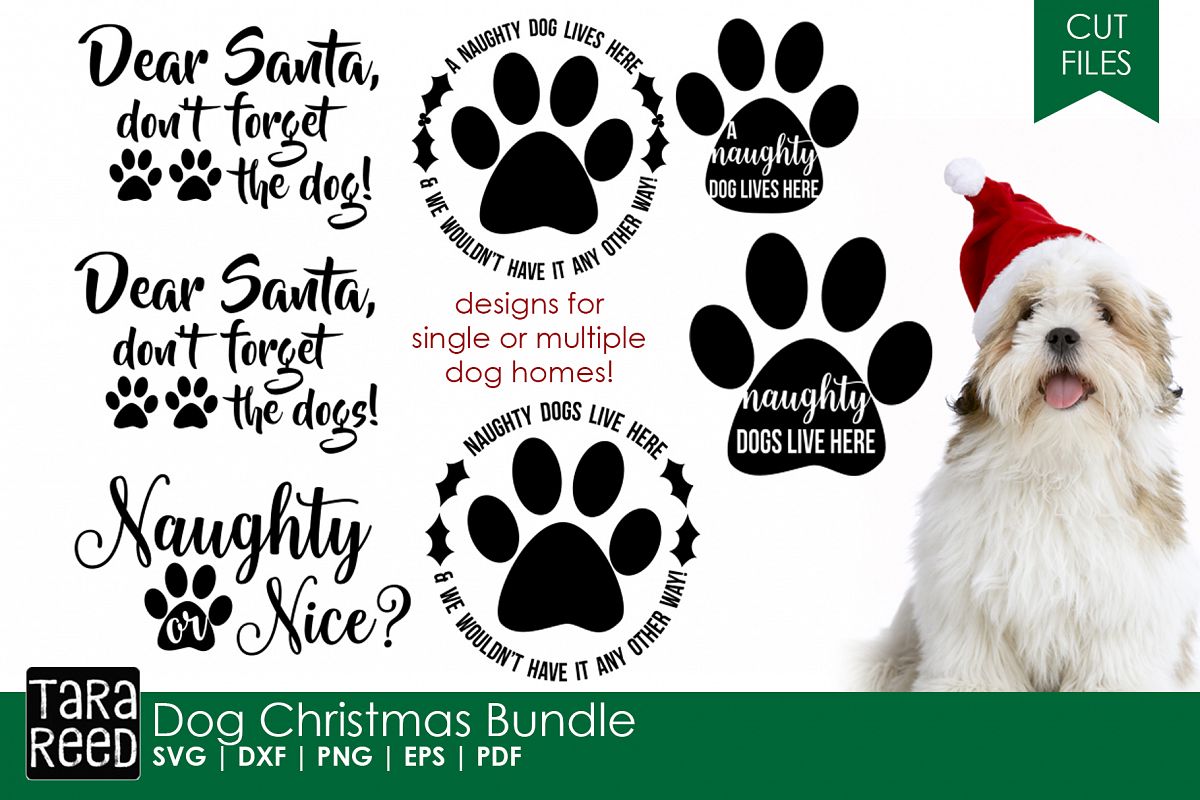 Dog Christmas - Christmas SVG and Cut Files for Crafters