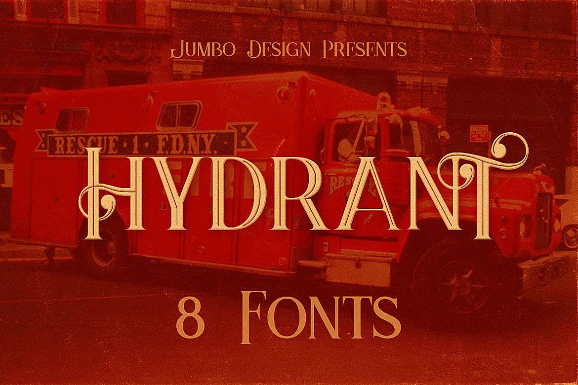 Hydrant - Vintage Style Font example image 1