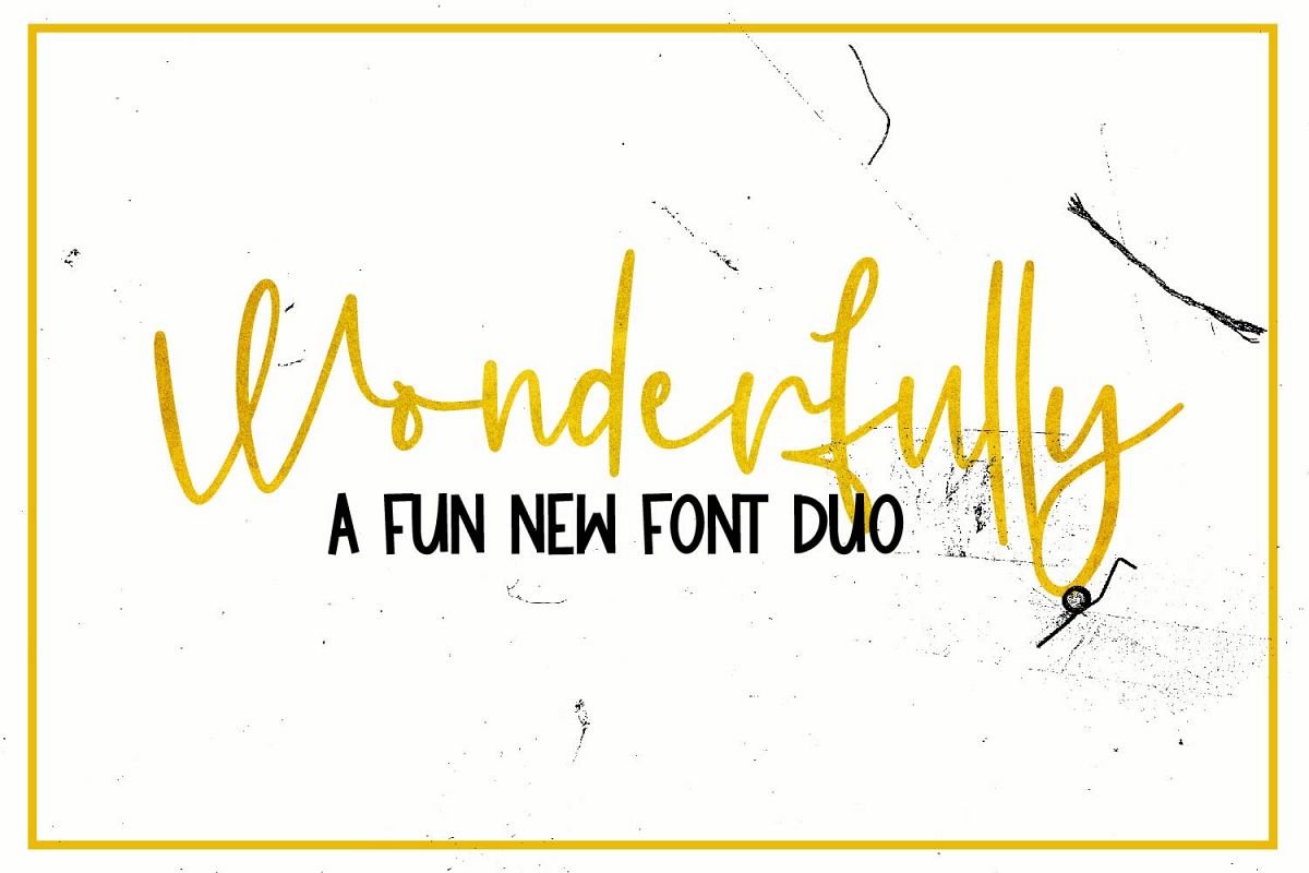 Wonderfully - A Fun New Font Duo example image 1