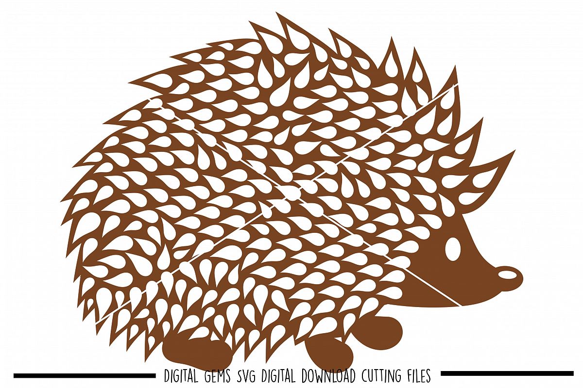 Hedgehog SVG / DXF / EPS / PNG files example image 1
