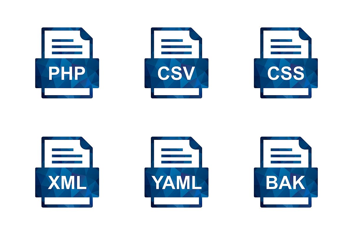 Set Of File Formats Icons example image 1