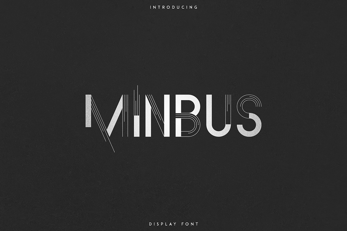 Minbus - Display font example image 1