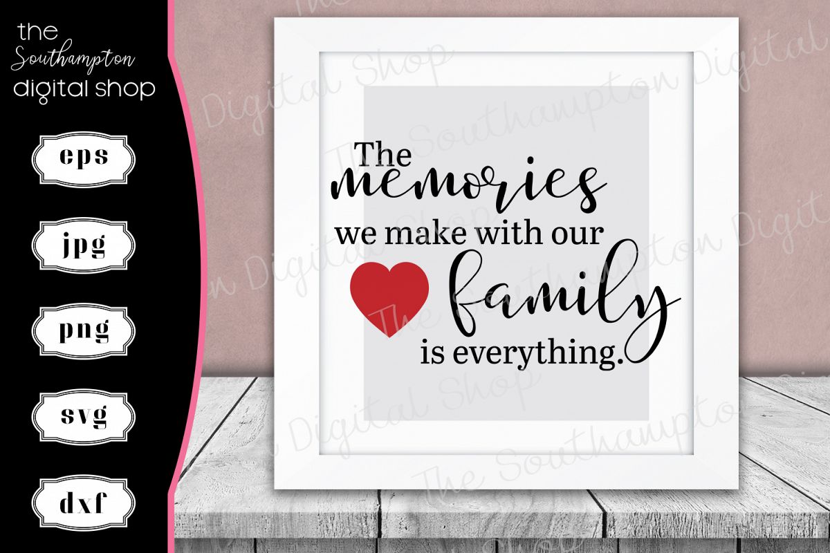 Beautiful Family Memory Quote example image 1