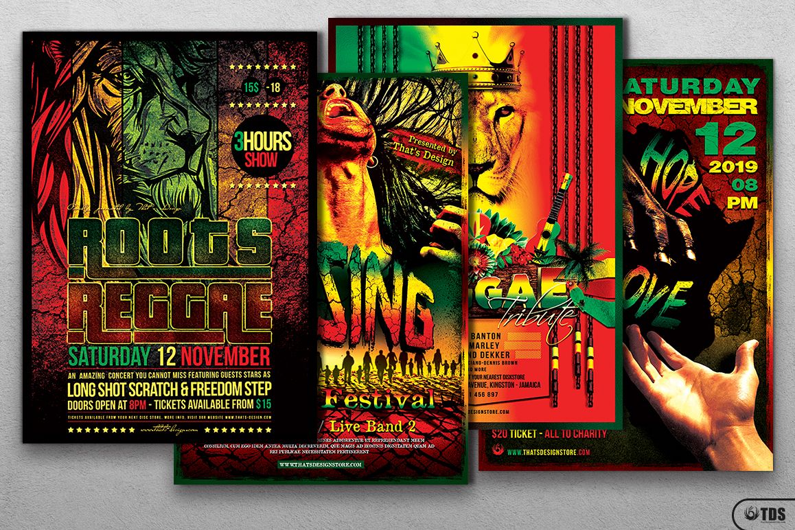 Reggae Flyer Bundle example image 1