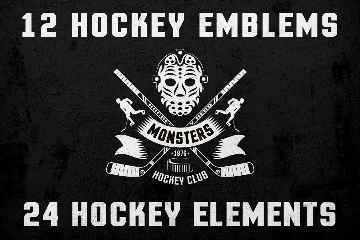 Hockey Logo on Dark example image 1