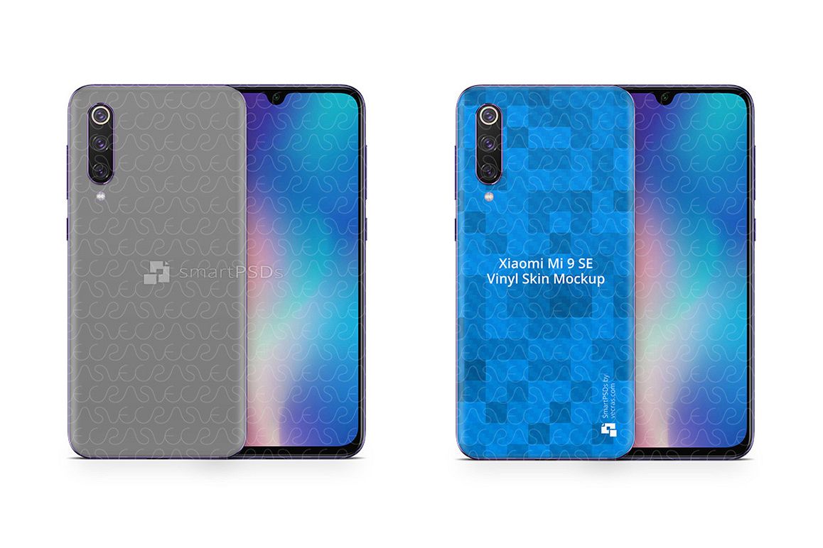 Xiaomi Mi9 SE 2019 PSD Skin Mockup Template example image 1
