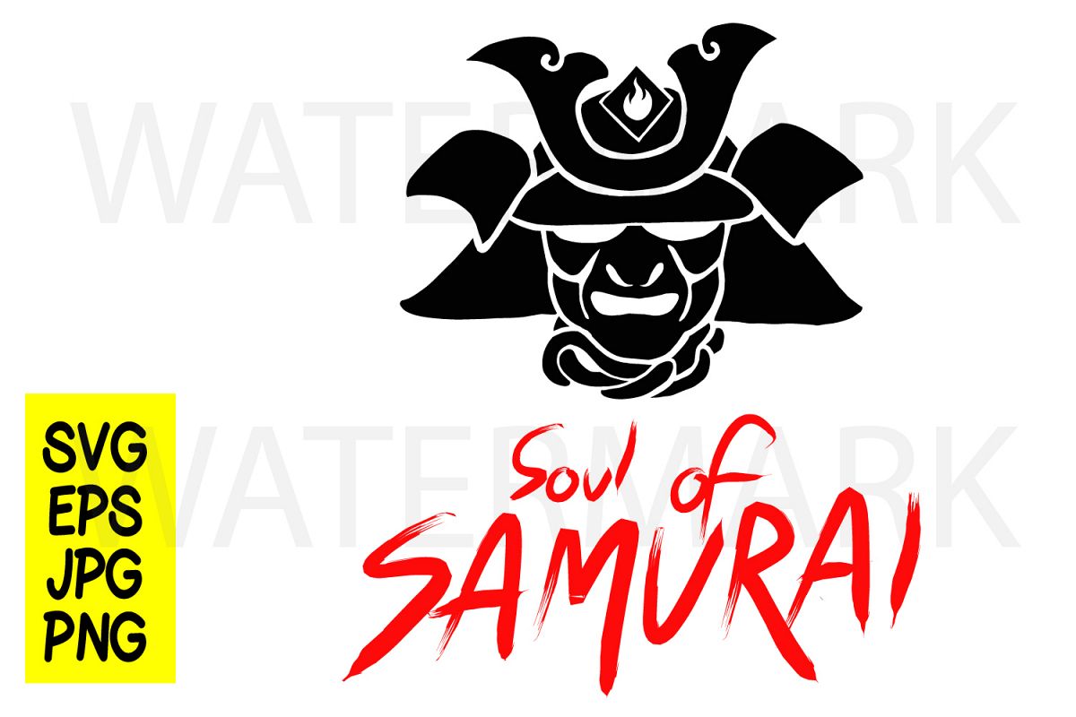 Soul of Samurai - SVG-EPS-JPG-PNG example image 1