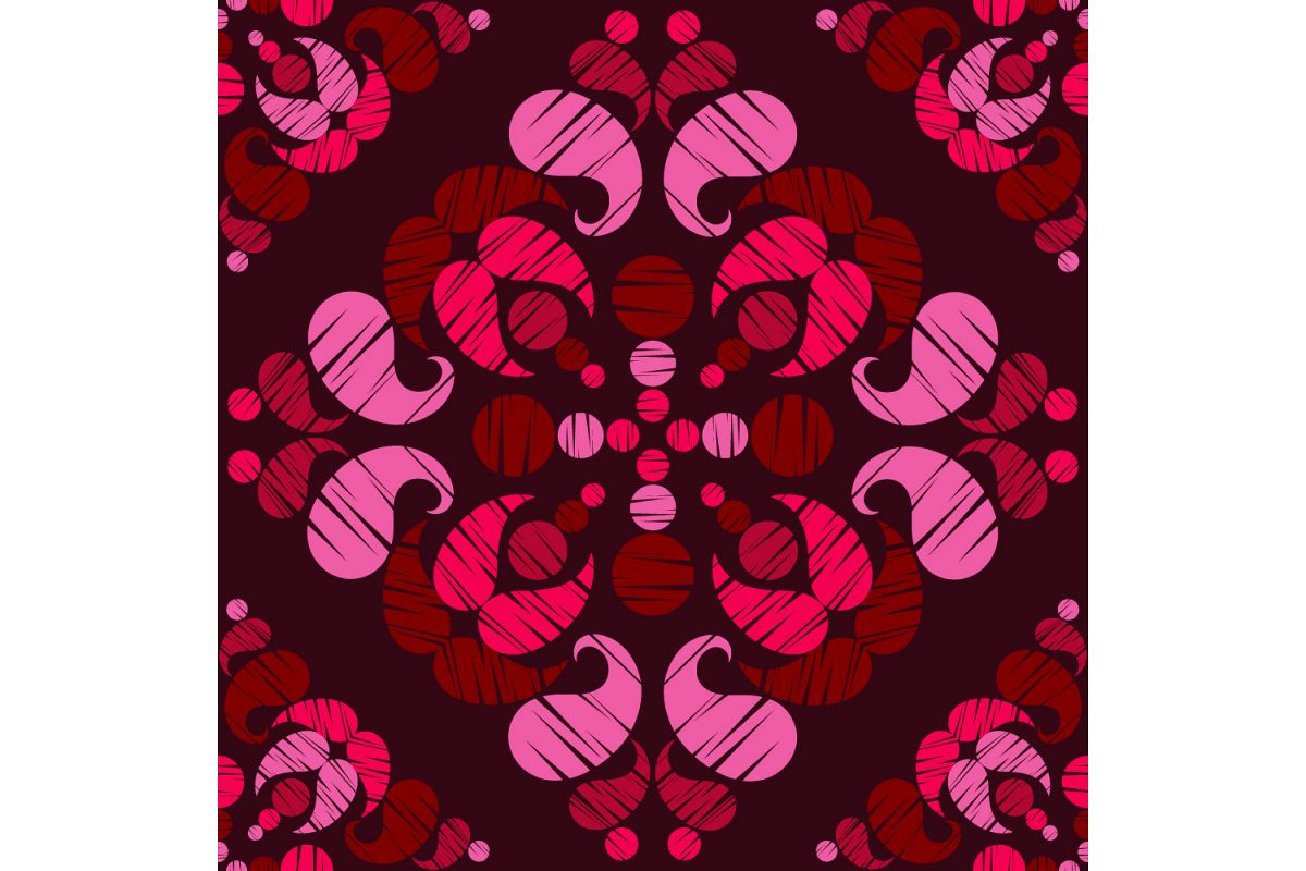Paisley ornament. Set of 10 seamless patterns. example image 1