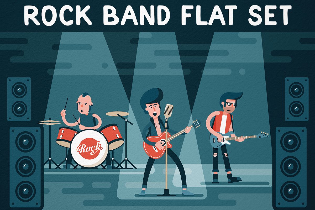 Rock Band Flat Set example image 1
