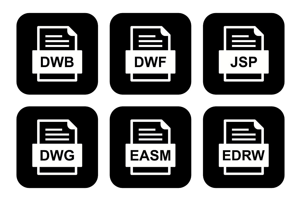 Set Of File Formats Icons example image 1