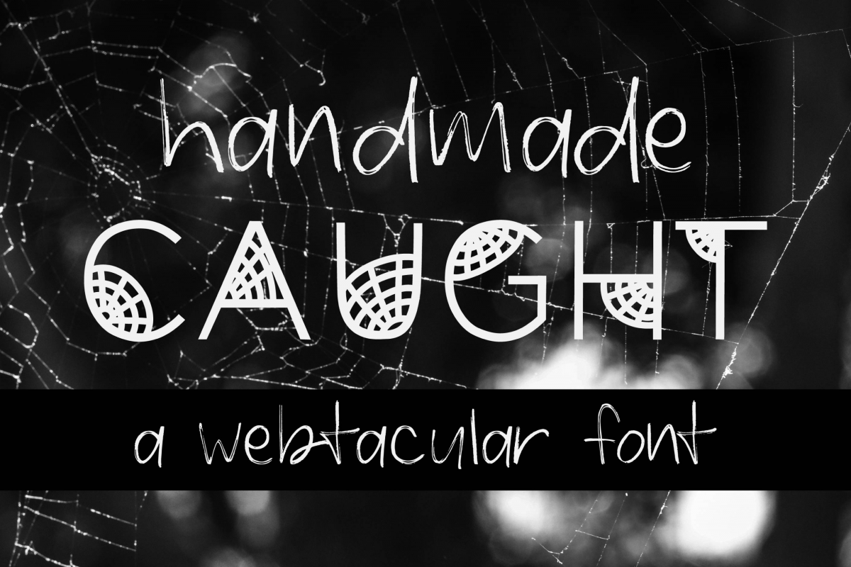 Caught Font for Halloween Cobweb Font Halloween Font OTF TTF example image 1